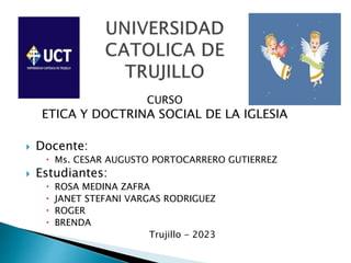 La vigencia de la ética social católica en un mundo globalizado