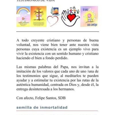 La importancia del testimonio de vida cristiana