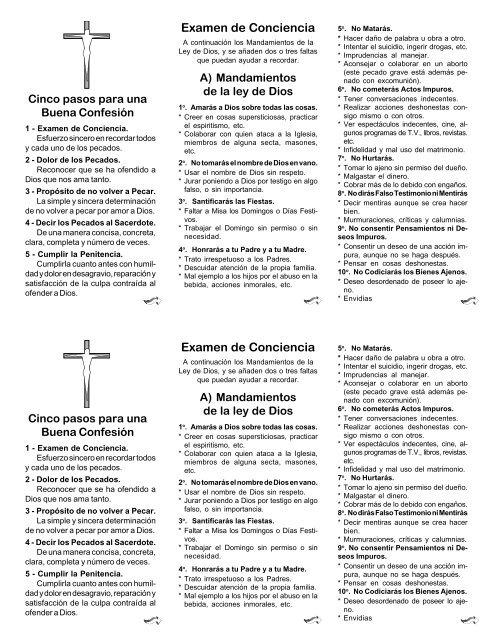 La importancia del examen de conciencia diario